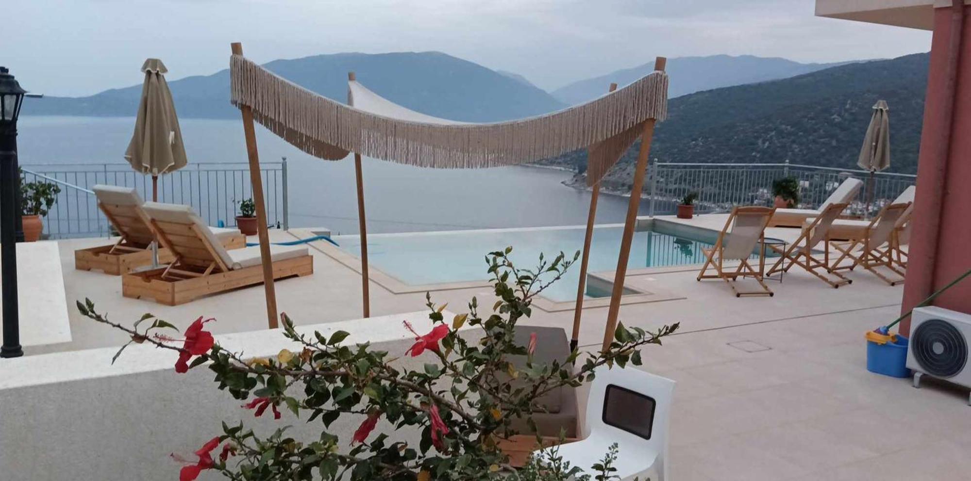 Augustela Villa Seaview Vacation Villa Agia Efimia Exterior foto